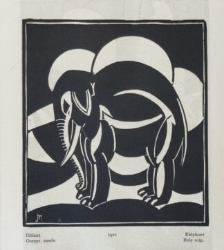 Olifant joris minne houtsnede detail