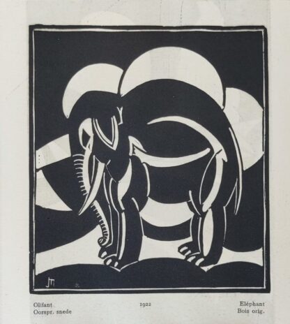 Olifant joris minne houtsnede detail