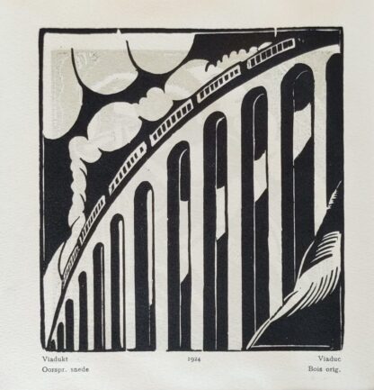viaduct joris minne houtsnede detail