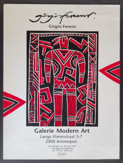 Affiche voor tentoonstelling (1991) - Gögös Ferenc