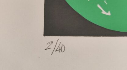 Map met vier zeefdrukken "Roodhoofdbladen 1" - Afbeelding 4