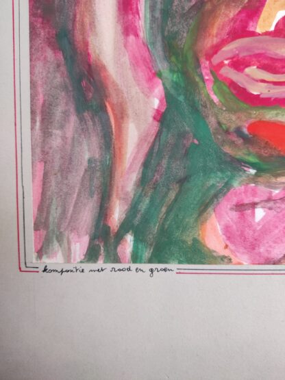 kompositie met rood en groen - Luc Janssens (attrib.) - Afbeelding 3