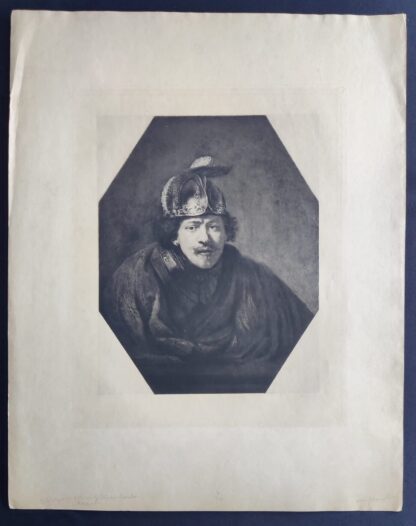 Zelfportret met helm - Rembrandt Van Rijn (naar) - Afbeelding 2