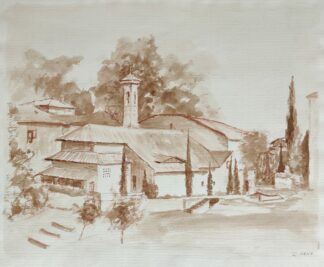 Huis in bruintinten - R. Ivens