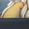 Reme jorg signatuur blauw lithografie van Reme Jörg