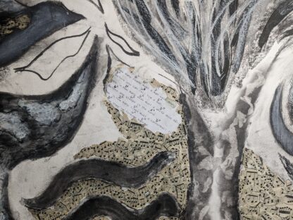 mixedmedia met muzieknoten