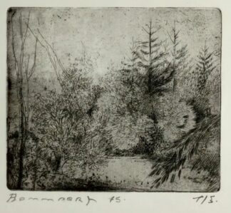 klein boslandschap (1975) - Benny Blommaert (attrib)