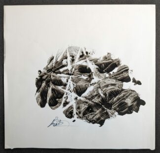 onleesbare signatuur abstract werk acrylverf
