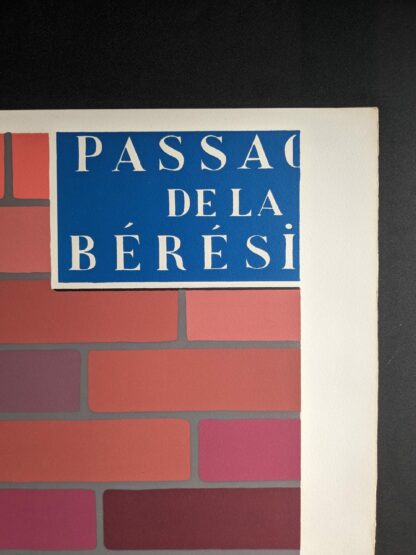 Labisse lithograph detail passage de la Bérésina