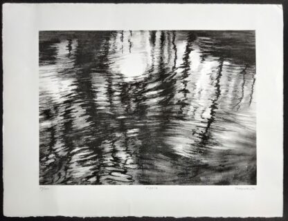 Lea Van Heck Ripple houtgravure volledig blad