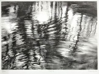Lea Van Heck Ripple houtgravure