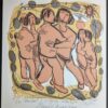 Maurits Verbist Kermismaandag lithografie in 4 kleuren op Arches