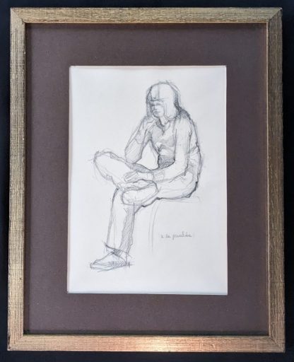 Roger De Mulder tekening ingekaderd