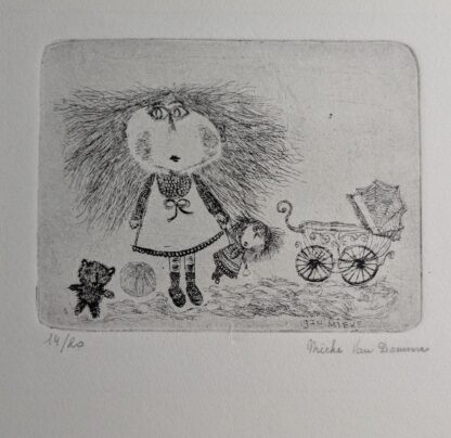 kind met koets - Mieke Van Damme